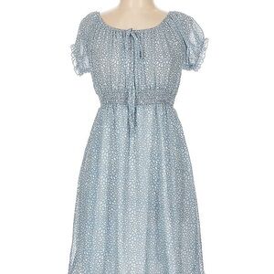 Elegant Green Patterned Dress